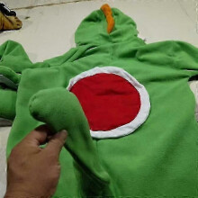 (Zipper Version-Yoshi, No. 140 (Height 135-145CM)) Yoshi-kostuum, eendelige pyjama in bruin paardencartoondesign, voor volwassenen en kinderen.