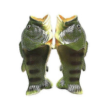(Green, 40-41) Chanclas de pescado salado antideslizantes, ligeras y transpirables para hombre, mujer y niños, uso exterior de verano