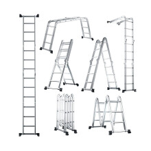 Escalera multiusos de aluminio 7 en 1, capacidad de 150 kg
