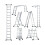 Escalera multiusos de aluminio 7 en 1, capacidad de 150 kg 1