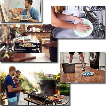 (Blue, XL) Tablier bavette dos croisé sans liens 70% coton 30% lin avec poches pour cuisine jardinage barbecue
(Compte de caractères: 89)