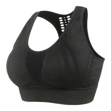 (Black, S) Sport-BH für Damen auf Reisen, schnelltrocknend, stützend, faltbar, 95 % Nylon, 5 % Elasthan, Größen S-2XL, für alleinreisende Frauen