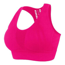 (Pink, S) Sport-BH für Damen auf Reisen, schnelltrocknend, stützend, faltbar, 95 % Nylon, 5 % Elasthan, Größen S-2XL, für alleinreisende Frauen