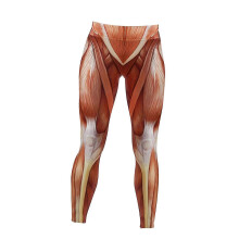 (L) Leggings met hoge taille, buikcontrole en billenliftend effect, met anatomische spierprint voor dames