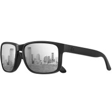 (C10 Silver, Polarized) Gepolariseerde zonnebrillen voor dames en heren, UV400-bescherming, geschikt voor autorijden, fietsen en hardlopen.