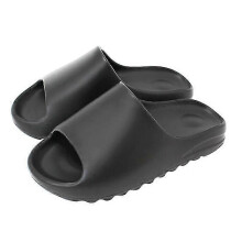 (Black, 44-45) Pantoletten, Obermaterial und Sohle aus Kunststoff, tragbare Pantoletten für Strand und Outdoor-Aktivitäten