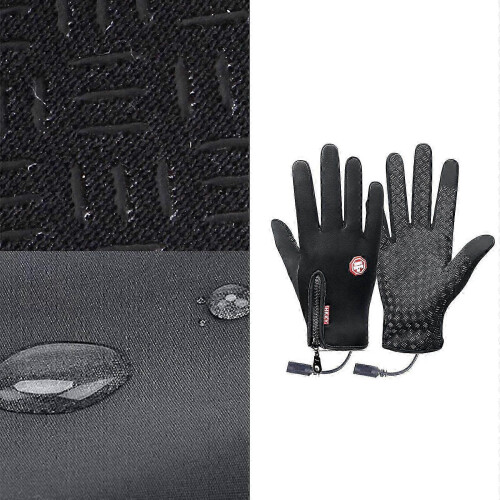 (ColorA, M) Heated Gloves for Adults with USB Rechargeable Battery and Touchscreen Function 1