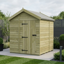 6 x 6 Apex Shed Tanalised (Single Door, No Windows)