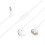 Συμβατό βύσμα hoco M115 3.5mm, ακουστικά Beiyi universal με μικρόφωνο (λευκό): M115 3 3
