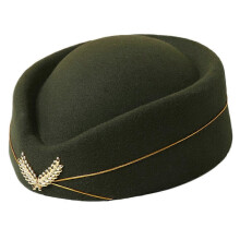 (Army green) Gorra de azafata de tela, múltiples colores, talla única para adultos y niños, para cosplay y Halloween