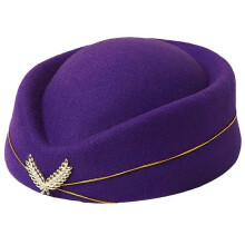 (Purple) Stewardess Hoed, Stof, Meerdere Kleuren, Een Maat voor Volwassenen en Kinderen, voor Cosplay Halloween en Maskerade