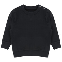 (18-24 Months, Black) Larkwood Baby Sustainable Sweatshirt