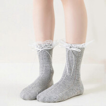 (Black, M) Children's Cotton Socks for Summer with Non-Slip Elastic Band & Breathable Mesh