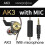 Συμβατά ακουστικά QKZ AK3 FiLe In-Ear με δυνατά μπάσα, ενσύρματα χειριστήρια και μικρ 3