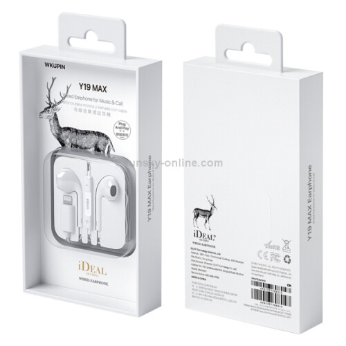 Συμβατά ακουστικά WK Y19 MAX White Deer Series 8 ακίδων, υψηλής πιστότητας, ενσύρματα 1