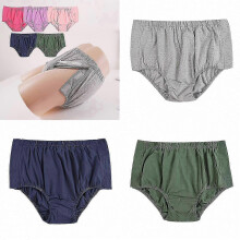 (Green, XXXL) Ropa interior de algodón para recuperación postquirúrgica y problemas de movilidad, varios colores y tallas disponibles