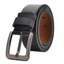 (coffee, 105cm) Cintura da uomo in pelle bovina, CEXIKAS, stile casual, larghezza 3,8 cm, taglia grande da 140 cm a 170 cm, fibbia di lusso firmata.