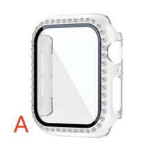 (42 mm (S10/11. Generation), A-transparente Farbe) Für Apple Watch S10 / 11 , 9/8/7/6/5/4/3/2/1 , Diamant-Bling-Gehäusedeckel