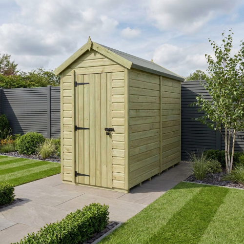 5 x 7 Apex Shed Tanalised (Single Door, No Windows)