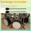 2Pcs Drum Legs Drum Leg Clamp Holder Drum Set Accessory Drum Bracket Portable Professional Accessories Short 7