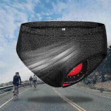 (Black, XXXL) Ademende, gewatteerde polyester fietsbroek voor heren, sneldrogende fietsshorts, compatibel met Comt, zwart/blauw, diverse maten.