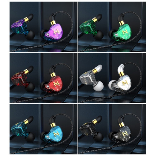 Συμβατά ακουστικά QKZ ZEN In-Ear με βαθιά μπάσα, ενσωματωμένα χειριστήρια, λειτουργίε 1