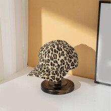 (shallow khaki) Women's Adjustable Leopard Print Baseball Cap with Moisture Wicking Band for Summer Outdoor Travel
