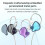 Συμβατά ενσύρματα ακουστικά HiFi υψηλής ποιότητας KZ-EDC 1,2 μ. με βαθιά μπάσα, στυλ: 6
