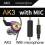Συμβατά ακουστικά QKZ AK3 FiLe In-Ear με βαθιά μπάσα, ενσωματωμένα χειριστήρια και μι 3