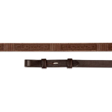 (54in x 0.6in, Havana) Velociti Rapida Pro Supergrip Leather Horse Reins