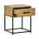 Harlow Light Oak Effect 1 Drawer Bedside Table 2
