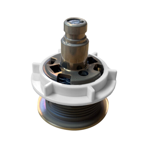 NES Home Nes Home Brushed Brass Round WC Push Button 2