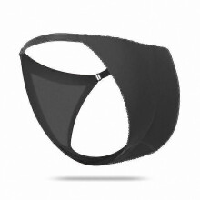 (2207black, L) Braguita moldeadora acolchada para mujer, sin costuras, levanta glúteos, tejido elástico para uso diario bajo ropa