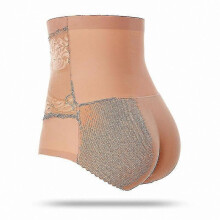 (High waist 289beige, M) Braguita moldeadora acolchada para mujer, sin costuras, levanta glúteos, tejido elástico para uso diario bajo ropa
