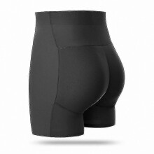 (High waist 555black, L) Braguita moldeadora acolchada para mujer, sin costuras, levanta glúteos, tejido elástico para uso diario bajo ropa