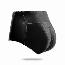 (Mid waist 123black, L) Naisten muotoilevat pehmustetut alushousut, saumattomat, pehmeä joustava kangas, koko päivän käyttö vaatteiden alla