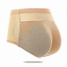 (Mid waist 126beige, S) Braguita moldeadora acolchada para mujer, sin costuras, levanta glúteos, tejido elástico para uso diario bajo ropa