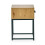 Harlow Light Oak Effect 1 Drawer Bedside Table 10