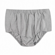 (Gray, L) Ropa interior de algodón para recuperación postquirúrgica, con cierre de velcro y banda elástica, para adultos