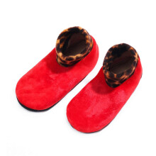 (Red For Women) Calcetines antideslizantes con puntos de silicona, de nailon, para yoga pilates y uso doméstico en suelos de baldosa y madera