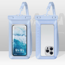 Custodia impermeabile XL per telefono touchscreen, galleggiante, in PVC blu