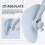 (Grey) Adjustable Thigh Trainer with Spring for Leg and Hip Exercise, PP TPE Material, Compact for Home Use 2