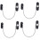 (Black) Window Restrictor Lock 4 Pack, Child Safety Cable for Sliding Doors and Windows 1