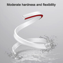 (1.8 M) Bande d'étanchéité en silicone pour douche, souple, imperméable, à découper à la longueur souhaitée pour salle de bain et cuisine.