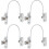 (Black) Window Restrictor Lock 4 Pack, Child Safety Cable for Sliding Doors and Windows 2