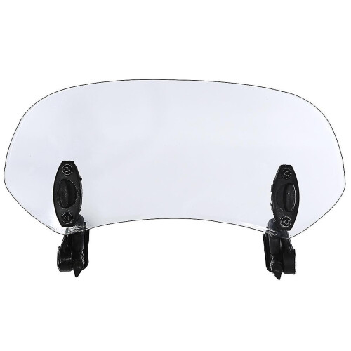 (Small Clear) Adjustable Motorcycle Windshield Extension Compatible with BMW Suzuki Honda, Transparent PC Windproof Spoiler 1