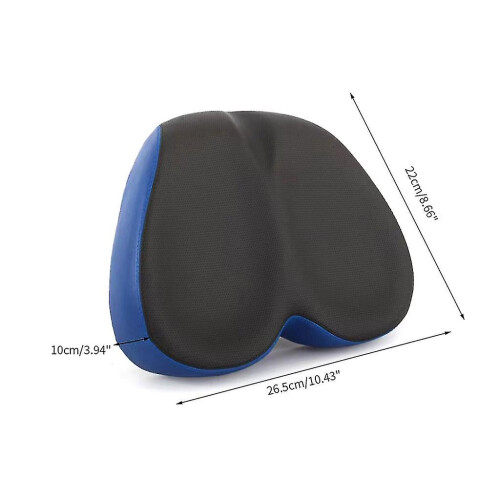 (Red) Bicycle Saddle Compatible with Most Bikes, Soft, Shock-Absorbing, Ergonomic Design 2