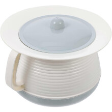 (blue) Draagbaar toilet met deksel, gemaakt van PP-materiaal in blauw of groen, helpt geurtjes te voorkomen, geschikt voor ouderen en kinderen.