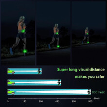 (blue) Pulseira LED Recarregável para Corrida Noturna e Ciclismo, 3 Modos de Luz, Alta Visibilidade