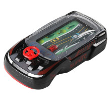 (Black) Mini console de jeu de course portable pour le jeu interactif parent-enfant, jouet de voiture portable avec effets lumineux et sonores